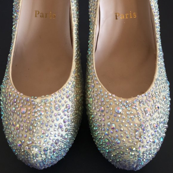 Christian Louboutin Daffodile Crystal Heels - Picture 3 of 14